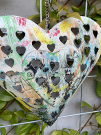 HEART OLD IRON HANDGEMAAKT MET WAXINELICHTHOUDER EN KETTING