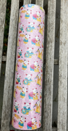 INPAKPAPIER CADEAUPAPIER ROL 220 meter 57 CM MUZIEK MUISJES