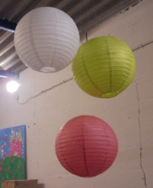 LAMPION FEEST DECORATIE MIX KLEUREN DIA 40 CM 3 stuks