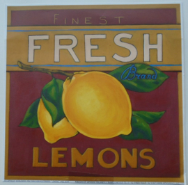 POSTER 18x18 cm LEMONS