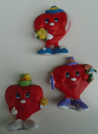 HAPPY HART VROLIJKE BEELDJES 3 verschillende