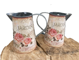 FLOWERPOT BROCANTE SCHENKKAN DECORATIE MET PRINT ROZEN 19 cm