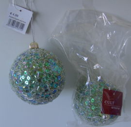 BAL GROEN MET GLITTERS 6 stuks