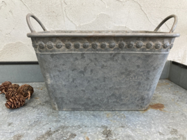 METALEN PLANTENBAKKEN RECHTHOEK OLD LOOK GROOT