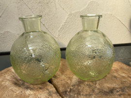 FLES BOLOGNA LT. GROEN MET ROZETJES 17 cm