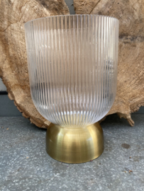 WINDLICHT LOIS (24 CM) HELDER GOLD RIVERDALE