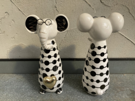 KERAMISCHE OLIFANT 29 CM WIT