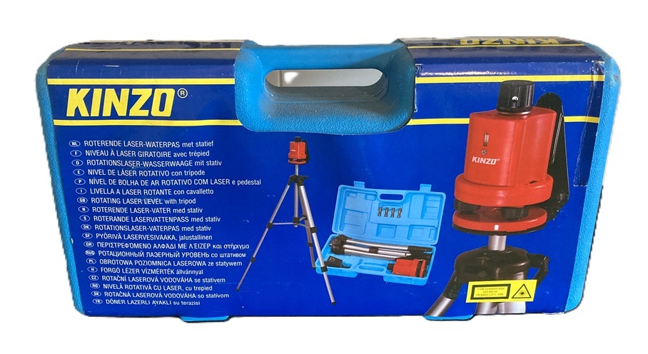 KINZO ROTERENDE LASER WATERPAS MET STATIEF