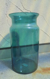 VAAS GLAS MELKBUS TURQUOISE 29 CM DIA 16 CM