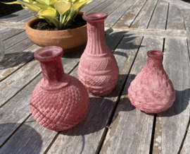 VAAS ROOD FLES, BOL en BUIK MAT 3 dlg set