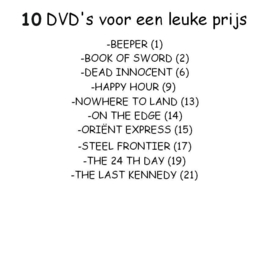 DVD MIX 10 STUKS.