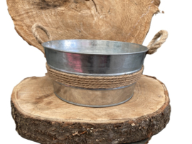 SCHAAL ZINK DIA 26 Hoog 17 cm
