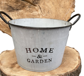 POT ZINK HOME & GARDEN DIA 26 Hoog 18 cm