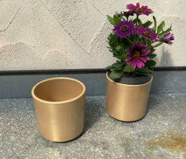 BLOEMPOT GOLD H 10,5 DIA 10,5 cm 2 stuks