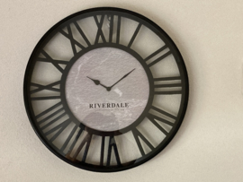 WANDKLOK DERBY BLACK 50CM RIVERDALE