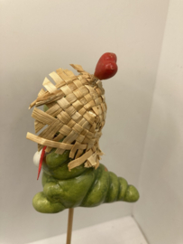 BABY RUPS OP STOKJE MET HARTJES OP HET KOPJE