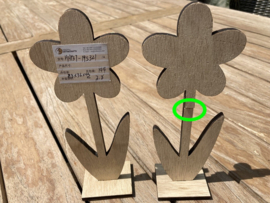 HOUT DECO BLOEMEN SET NR 163 NIEUW