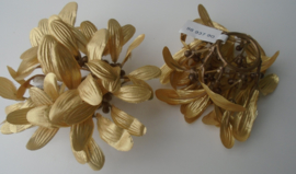 BLOEM GOUD DECORATIE 13 CM