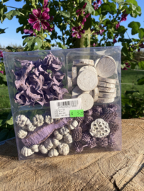 DECORATIE MATERIAAL PAARS WIT MIX BOX