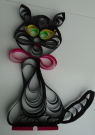 KAT / POES MULTI COLOR 34 CM HOOG