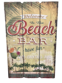 BEACH BAR COCKTAIL HAVE FUN WANDDECORATIE