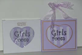 GIRLS ROOM LILA WANDDECORATIE Appletree