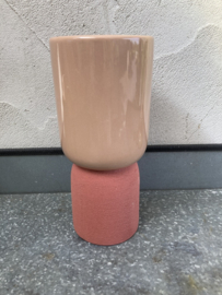VAAS DUBLO BEIGE TERRA HOOG 24,8 CM