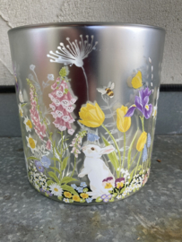 Paasdecoratielantaarn met een schattig konijnenmotief