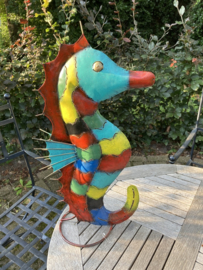 ZEEPAARD METAAL HANDMADE met waxinehouder 48 CM