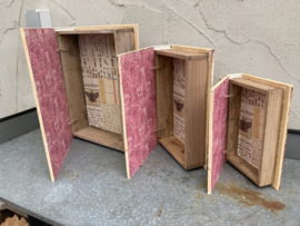 DECORATIE BOEKEN FLORE DES JARDINIER 3 DLG GROTE SET