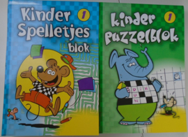 PUZZEL/ SPELLETJES BLOKKEN SET  8710818007802 & 7819