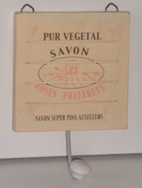 KAPSTOK/ HANDDOEKREK OLD LOOK SAVON Rose Appletree