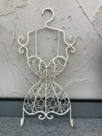 WANDDECO VINTAGE MUURHANGER JURK WIT