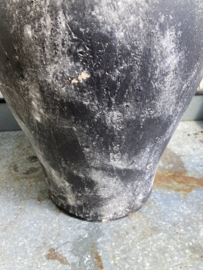 POT BOL GRIJS/ ZWART Hoog 37 cm dia 27 cm