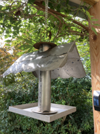 METALEN VOGELHUISJE VOEDERHUISJE GROOT HANG