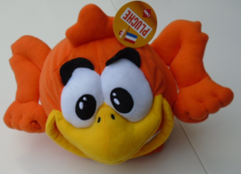 MASCOTTE  KNUFFEL GELUK VOGELTJE ORANJE