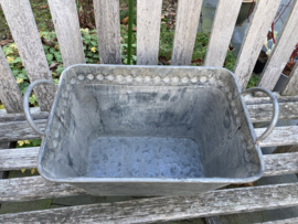 METALEN PLANTENBAKKEN RECHTHOEK OLD LOOK GROOT