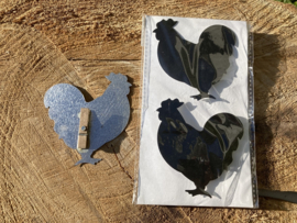 KIP KNIJPERS MET MAGNEETJES SET 2 STUKS ZWART