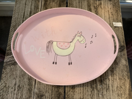 DIENBLAD ROSÉ MET PAARDJE “With Love” Appletree