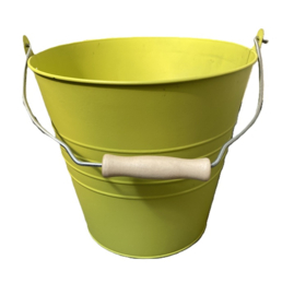 Emmer nostalgisch Limegeel hoog 22 cm