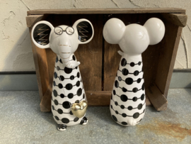 KERAMISCHE OLIFANT 29 CM WIT
