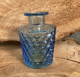 FLESJE VAASJES BLAUW HOOG 10 CM