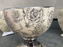 VAZEN SET VASO ROSEARGENT KERAMIEK 3 DLG