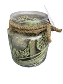 DECO GLAS BOTTLE FLORA 310 GREEN