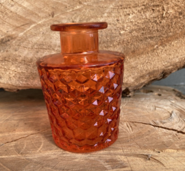 FLESJE VAASJES ORANJE HOOG 10 CM