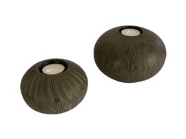 WAXINELICHT DESIGN GOLD BLACK DIA 13 CM