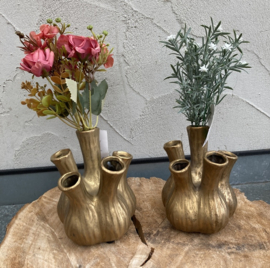 VAAS DK Design Aglio - tulpenvaas - goud mat -H16 – D13 cm