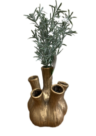 VAAS DK Design Aglio - tulpenvaas - goud mat -H16 – D13 cm