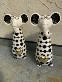 KERAMISCHE OLIFANT 29 CM WIT