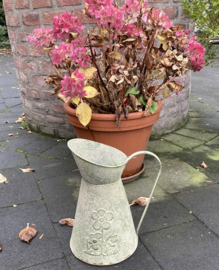 FLOWERPOT SCHENKKAN DECORATIE OLD GREEN 29 cm